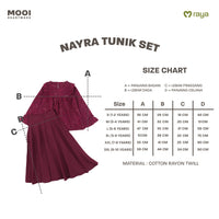 Mooi Setelan Anak Perempuan Raya Collection Nayra Tunik Set Zeina Series
