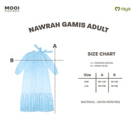 Mooi Dress Dewasa Raya Collection Nawrah Gamis Adult Nawasena Series