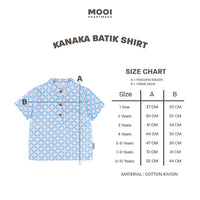 Mooi Atasan Batik Kemeja Anak Laki-Laki Kanaka Batik Shirt