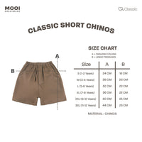 Mooi Celana Pendek Anak Laki-Laki Classic Short Chinos