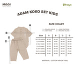 Mooi Adam Koko Set Setelan Koko Anak Raya Collection
