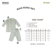 Mooi Rais Koko Set Setelan Koko Anak Raya Collection