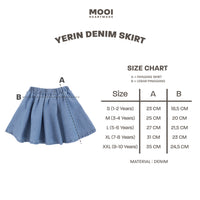 Mooi Rok Jeans Anak Perempuan Yerin Denim Skirt