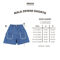 Mooi Celana Jeans Anak Kids Denim Nala Denim Short