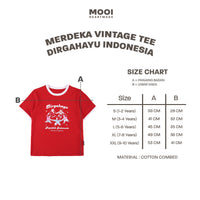 Mooi Merdeka Kaos Kemerdekaan 17 Agustus T-shirt Anak Merdeka Vintage Tee Dirgahayu Indonesia