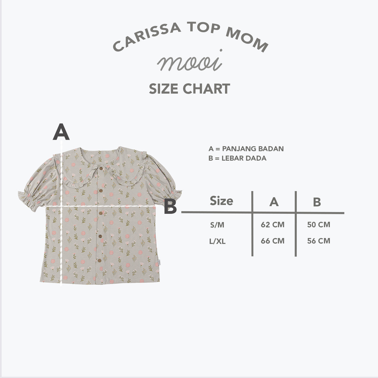 Mooi Atasan Wanita Carissa Top Mom