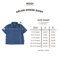 Mooi Kemeja Jeans Anak Laki-Laki Arlan Denim Shirt