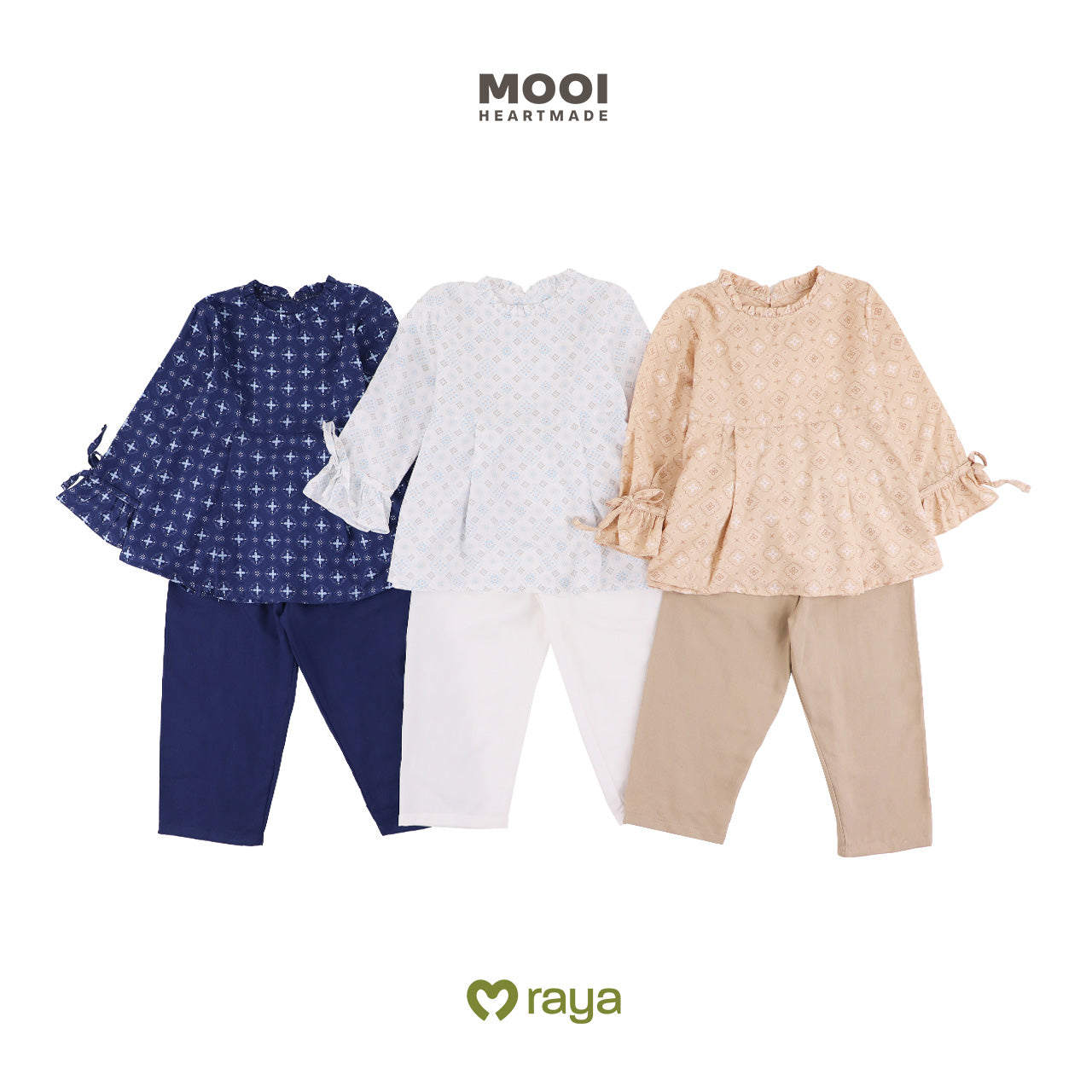 Mooi Setelan Anak Perempuan Raya Collection Daanya Tunik Set Sandya Series