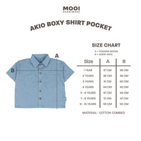 Mooi Kemeja Anak Laki-laki Akio Boxy Shirt Pocket