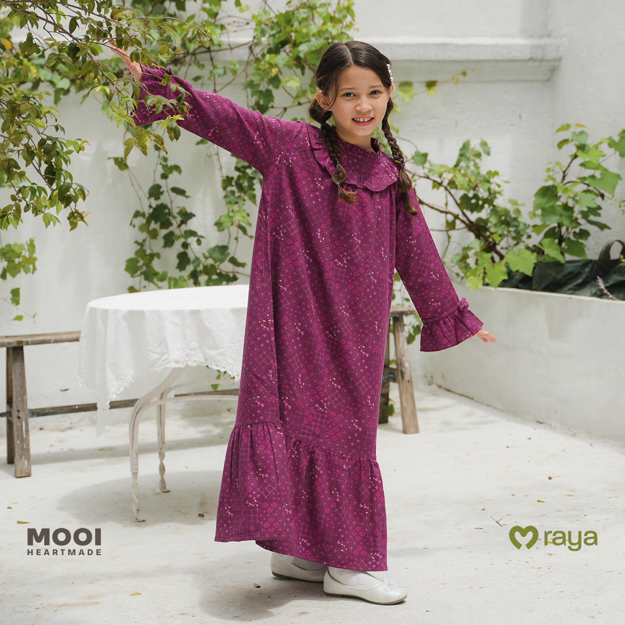 Mooi Dress Anak Gamis Anak Perempuan Raya Collection Rayma Gamis Zeina Series