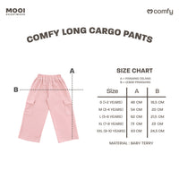 Mooi Celana Panjang Anak Perempuan Comfy Long Cargo Pants