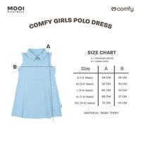 Mooi Dress Anak Perempuan Comfy Girls Polo Dress