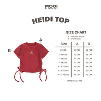Mooi Atasan Anak Perempuan Heidi Top