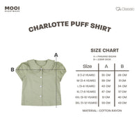 Mooi Atasan Anak Perempuan Charlotte Puff Shirt