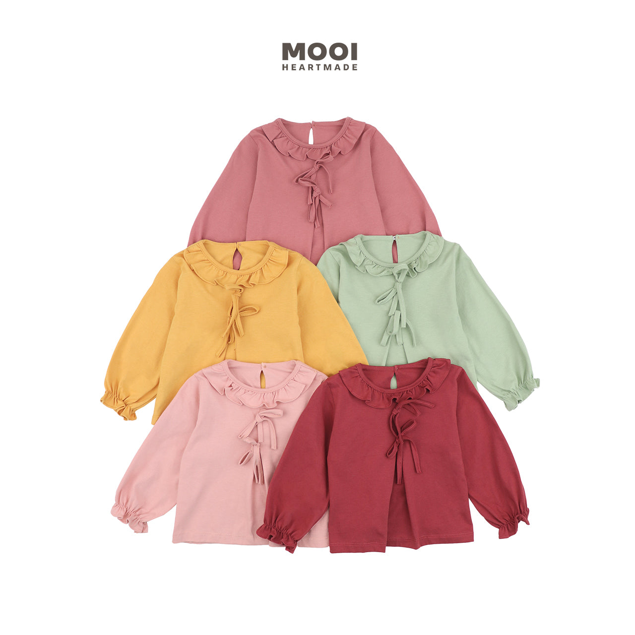 Mooi Atasan Anak Perempuan Nara Ruffle Top