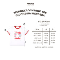 Mooi Merdeka Kaos Kemerdekaan 17 Agustus T-shirt Anak Merdeka Vintage Tee Indonesia Merdeka