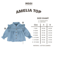 Mooi Atasan Anak Perempuan Amelia Top