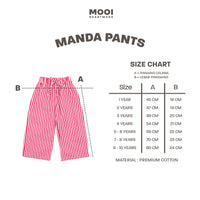 Mooi Celana Panjang Anak Perempuan Manda Striped Pants