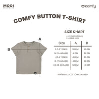 Mooi Kaos Anak Laki-Laki Comfy Button Tshirt