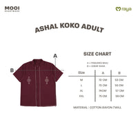 Mooi Atasan Pria Kemeja Pria Raya Collection Ashal Koko