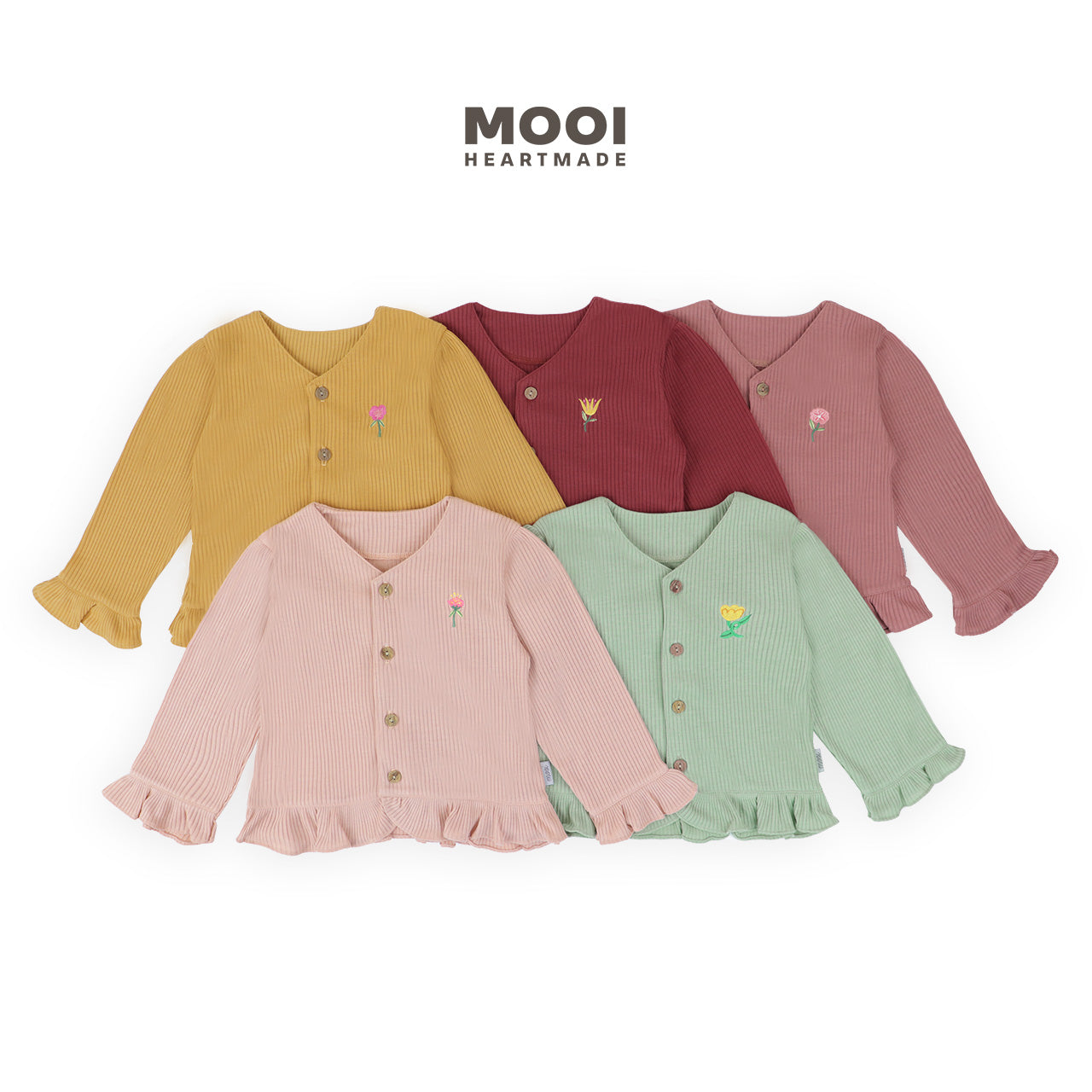 Mooi Cardigan Anak Sunny Rib Cardigan