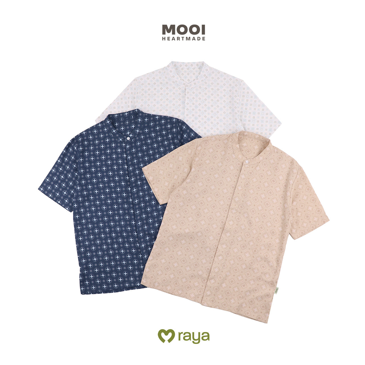 Mooi Atasan Pria Kemeja Pria Raya Collection Zaidan Koko Sandya Series