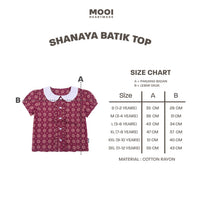 Mooi Atasan Batik Anak Perempuan Shanaya Batik Top