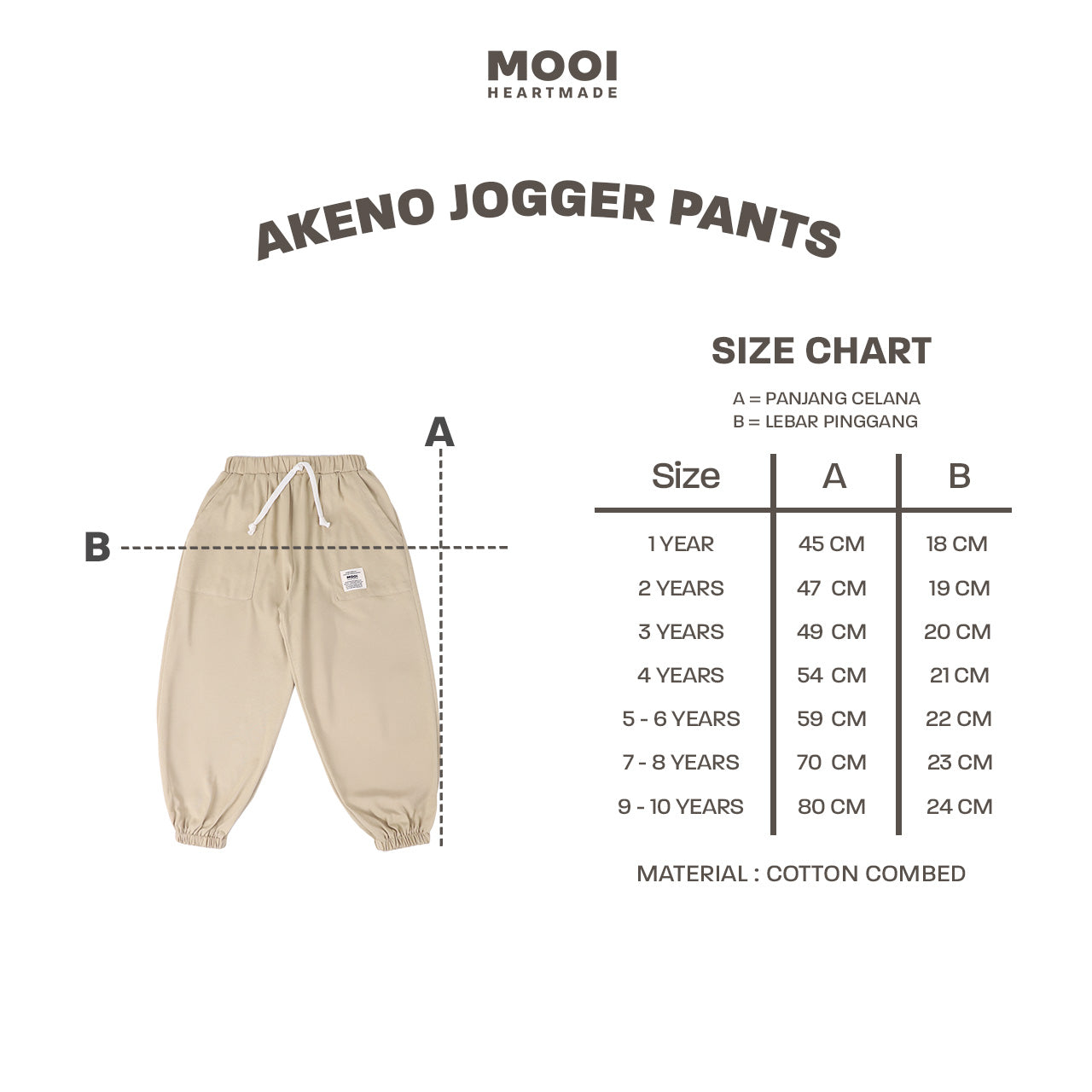 Mooi Celana Jogger Anak Akeno Jogger Pants Kids