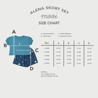Mooi Setelan Anak Perempuan Alena Skort Set V1
