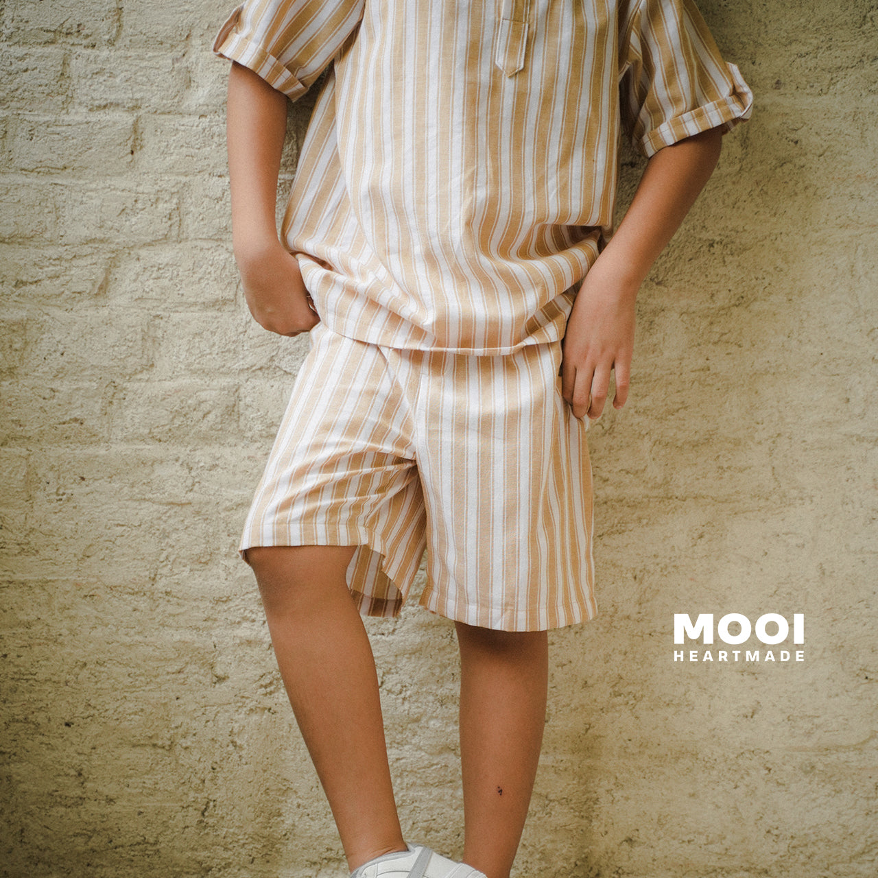 Mooi Celana Pendek Anak Laki-laki Yoshi Striped Pants