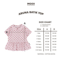 Mooi Atasan Batik Anak Perempuan Aruna Batik Top