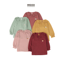 Mooi Atasan Anak Perempuan Mia Top Rib