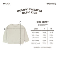 Mooi Sweater Anak Unisex Comfy Sweater Basic Kids