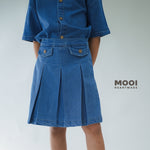 Mooi Rok Celana Skort Jeans Anak Bora Denim Skort