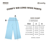 Mooi Celana Panjang Anak Perempuan Comfy Rib Long Wide Pants