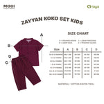 Mooi Zayyan Koko Set Setelan Koko Anak Raya Collection Sandya Series
