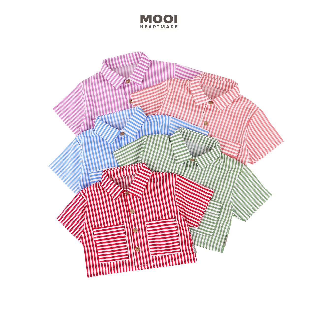 Mooi Kemeja Anak Perempuan Liora Striped Shirt
