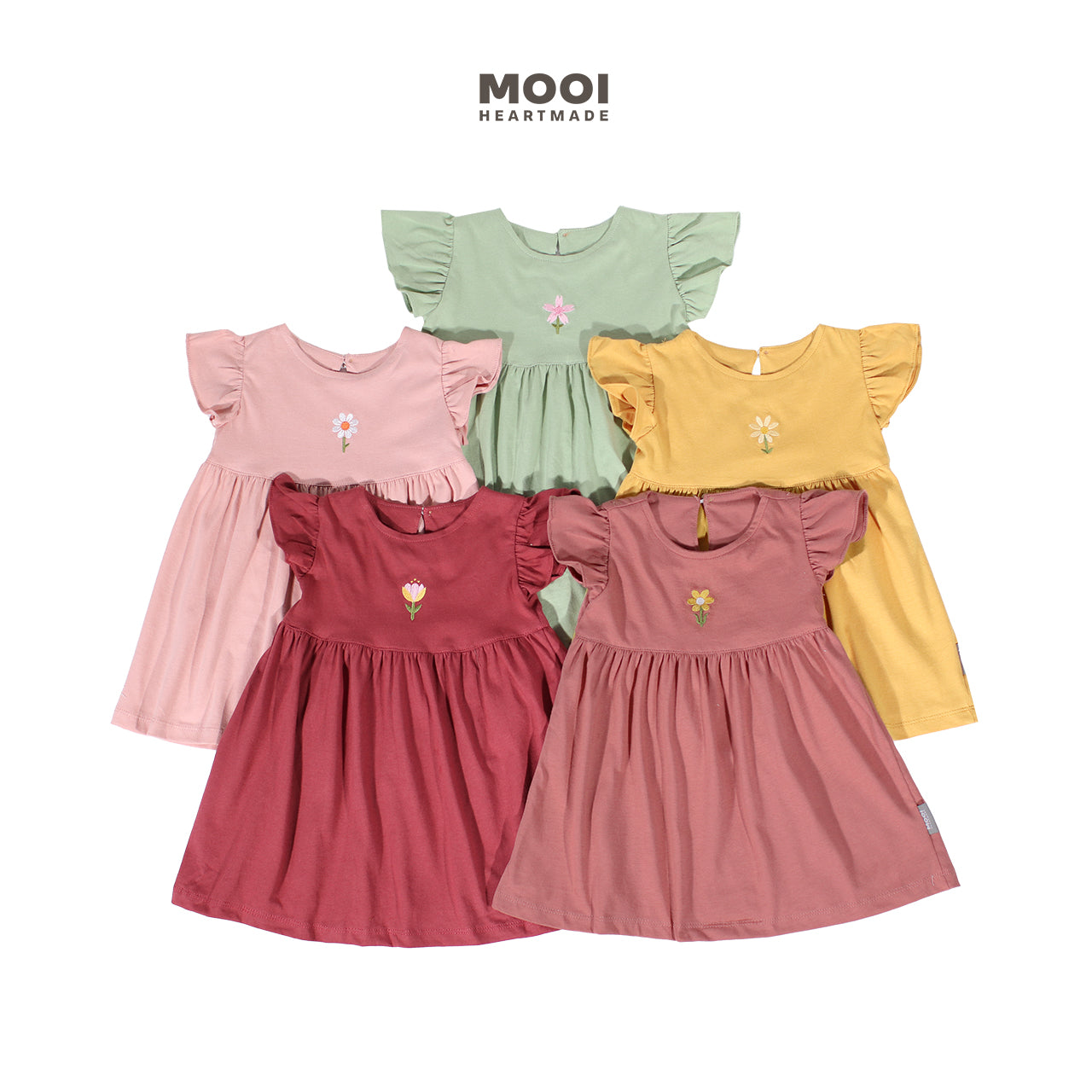 Mooi Dress Anak Perempuan Ruffle Dress