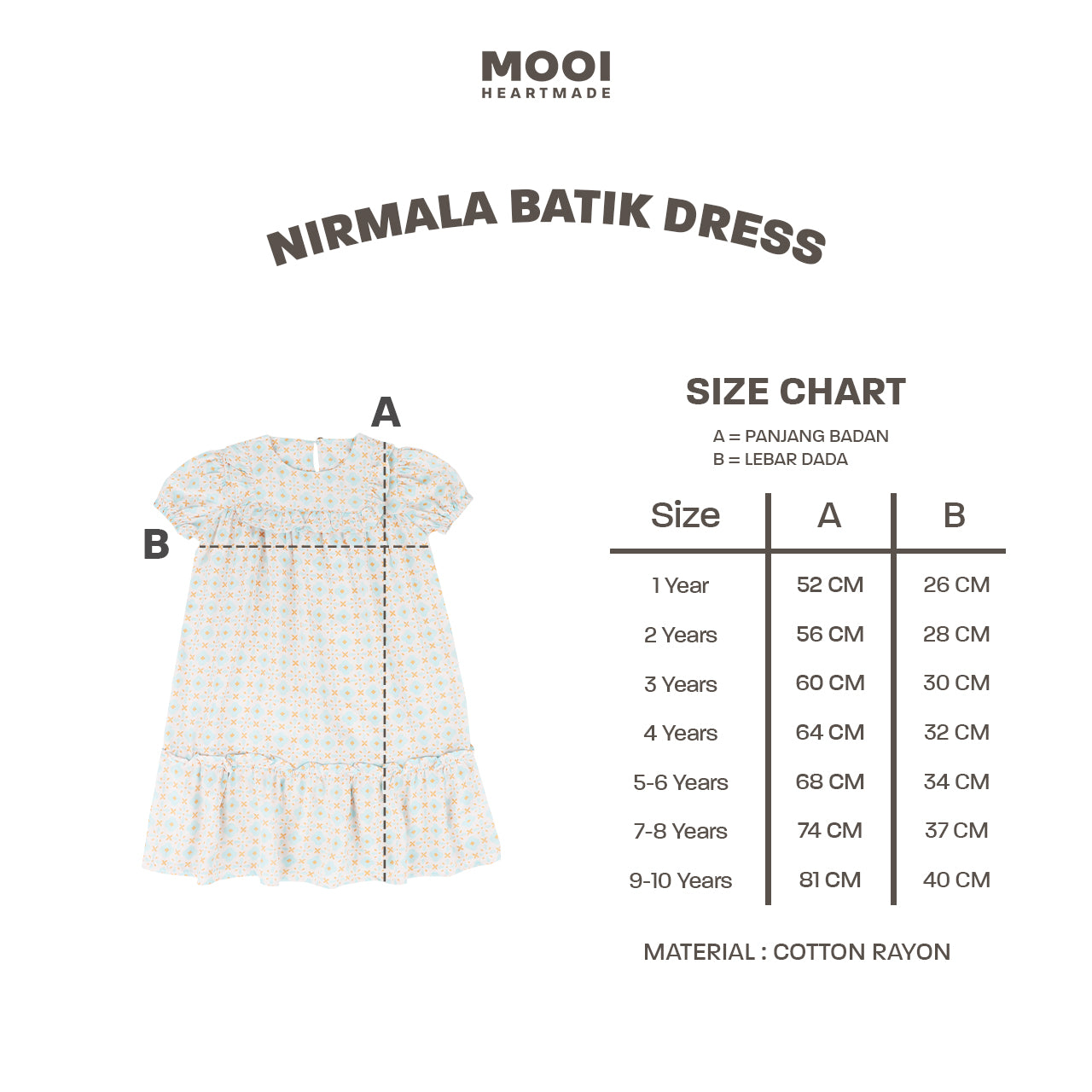 Mooi Dress Anak Perempuan Nirmala Batik Dress