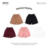 Mooi Celana Pendek Anak Perempuan Becca Pants