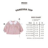 Mooi Atasan Anak Perempuan Vanessa Top