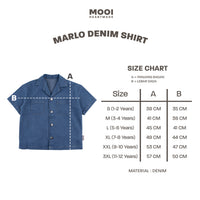 Mooi Kemeja Jeans Anak Laki-Laki Marlo Denim Shirt