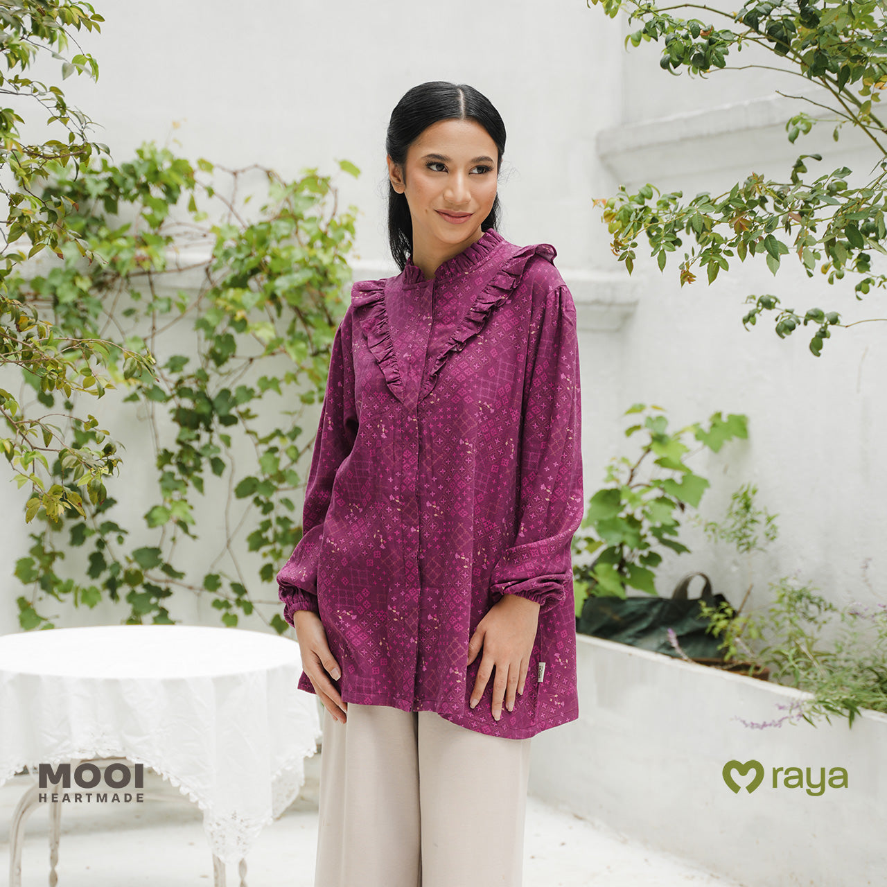 Mooi Tunik Wanita Atasan Wanita Raya Collection Naima Tunik Adult Zeina Series