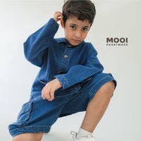Mooi Celana Jeans Anak Kids Denim Bian Short Cargo Pants