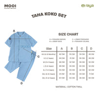 Mooi Taha Koko Set Setelan Koko Anak Raya Collection