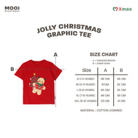 Mooi Kaos Anak Laki-Laki Christmas Collection Jolly Christmas Graphic Tee