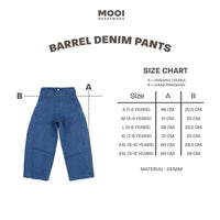 Mooi Celana Jeans Anak Kids Barrel Denim Pants