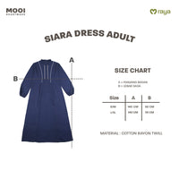 Mooi Dress Dewasa Raya Collection Siara Gamis Adult Basic Series 2026