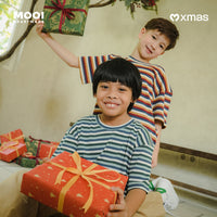 Mooi Kaos Anak Laki - Laki Christmas Collection Aiden Striped Tee