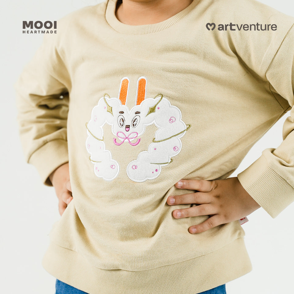 Mooi Artventure x Illustrator Sweater Bordir Basic Anak
